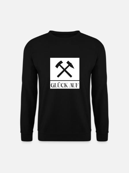 Erzgebirge Glück auf - Unisex Pullover - Schwarz