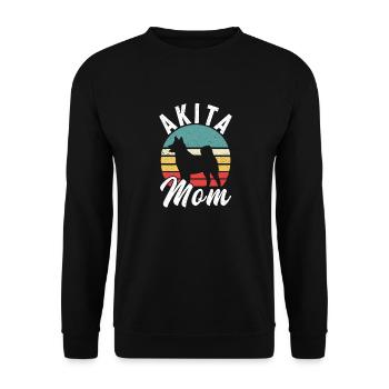 Akita Inu américain - Sweat-shirt Unisexe - noir - Devant - Alina (178cm) & Michal (187cm)