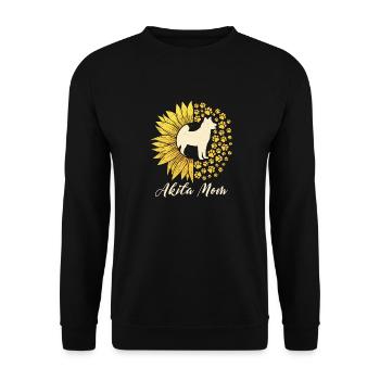 Akita Inu américain - Sweat-shirt Unisexe - noir - Devant - Alina (178cm) & Michal (187cm)