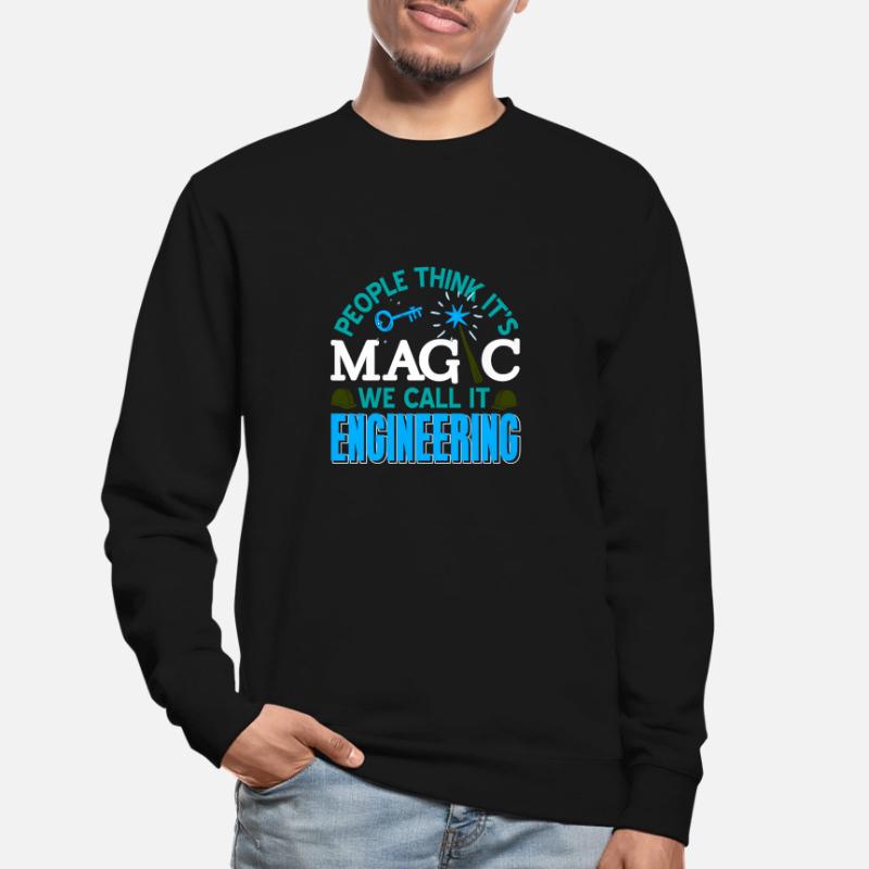 People Think It's Magic We Call It Engineering Unisex Pullover