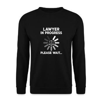 Law Student - Unisex Sweatshirt - black - Front - Alina (178cm) & Michal (187cm)