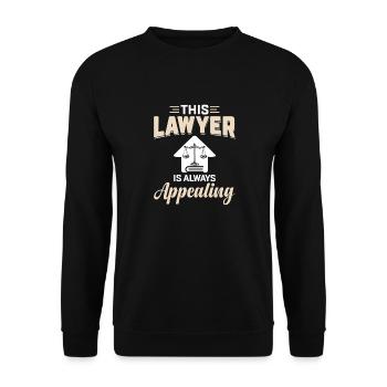 Etudiant jurassien droit - Sweat-shirt Unisexe - noir - Devant - Alina (178cm) & Michal (187cm)