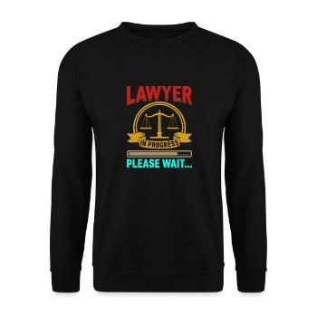 Anwalt Lawyer Student - Unisex Sweatshirt - black - Front - Alina (178cm) & Michal (187cm)