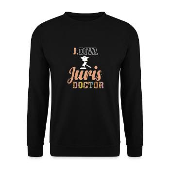 Jura Student Law - Unisex Pullover - Schwarz - Vorne - Alina (178cm) & Michal (187cm)