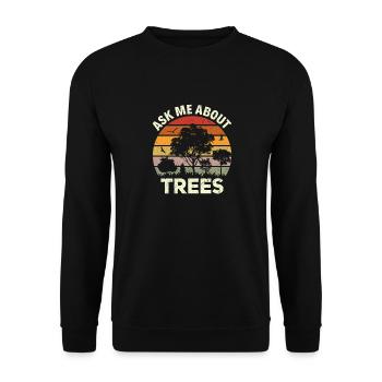 Baumkletterer Arborist Holzfäller Baumpfleger - Unisex Pullover - Schwarz - Vorne - Alina (178cm) & Michal (187cm)