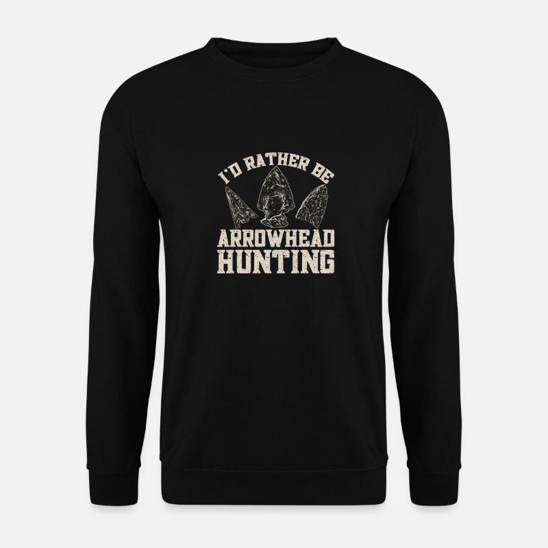 Arrowhead Hunting Pfeilspitzen Sammler - Unisex Pullover - Schwarz