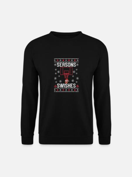 Basketballer Fan Ugly Christmas PJ - Uniseks sweater - zwart