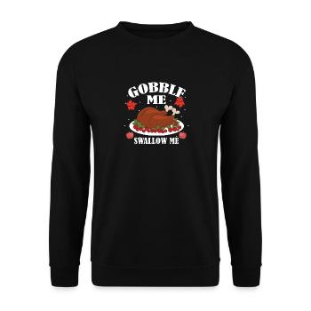 Devour Me SwallowIng Me Türkeys Feierty - Unisex Sweatshirt - black - Front - Alina (178cm) & Michal (187cm)
