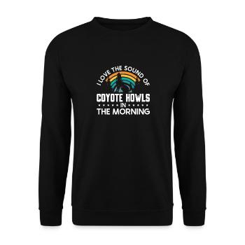 Chasseurs de coyotes - Sweat-shirt Unisexe - noir - Devant - Alina (178cm) & Michal (187cm)