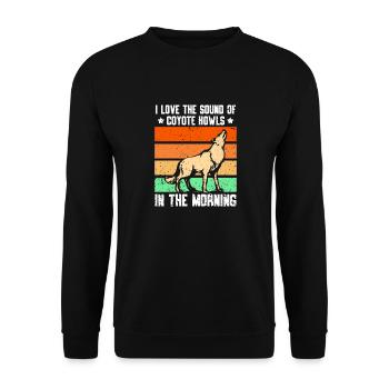 Chasseurs de coyotes - Sweat-shirt Unisexe - noir - Devant - Alina (178cm) & Michal (187cm)