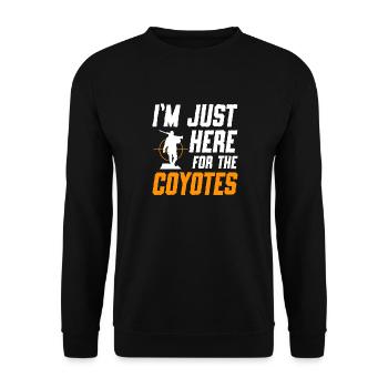 Chasseurs de coyotes - Sweat-shirt Unisexe - noir - Devant - Alina (178cm) & Michal (187cm)