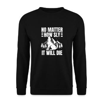 Coyote Jäger - Unisex Pullover - Schwarz - Vorne - Alina (178cm) & Michal (187cm)