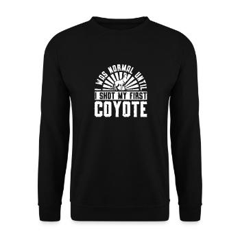 Chasseurs de coyotes - Sweat-shirt Unisexe - noir - Devant - Alina (178cm) & Michal (187cm)