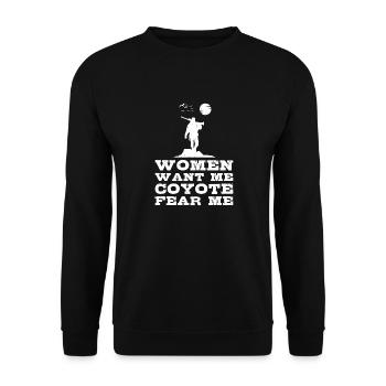 Chasseurs de coyotes - Sweat-shirt Unisexe - noir - Devant - Alina (178cm) & Michal (187cm)