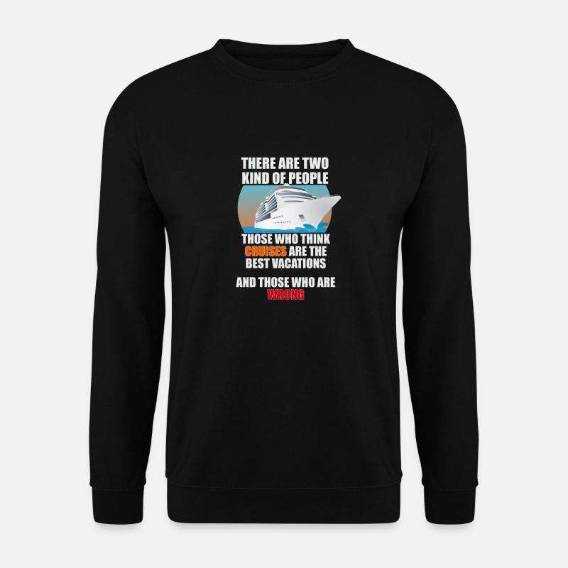 Lustiges Kreuzfahrt-Reisen Design - Unisex Pullover - Schwarz