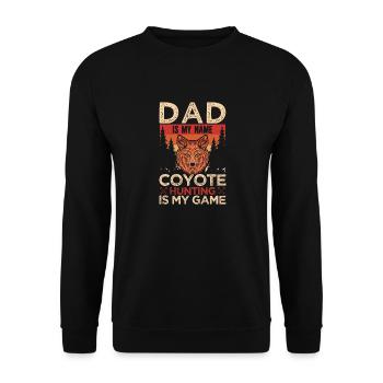 Coyote Jäger - Unisex Pullover - Schwarz - Vorne - Alina (178cm) & Michal (187cm)