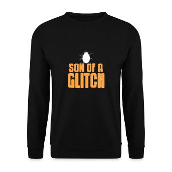 Son Of A Glitch Funny BUG Data Admin Analyst - Unisex Pullover - Schwarz - Vorne - Alina (178cm) & Michal (187cm)