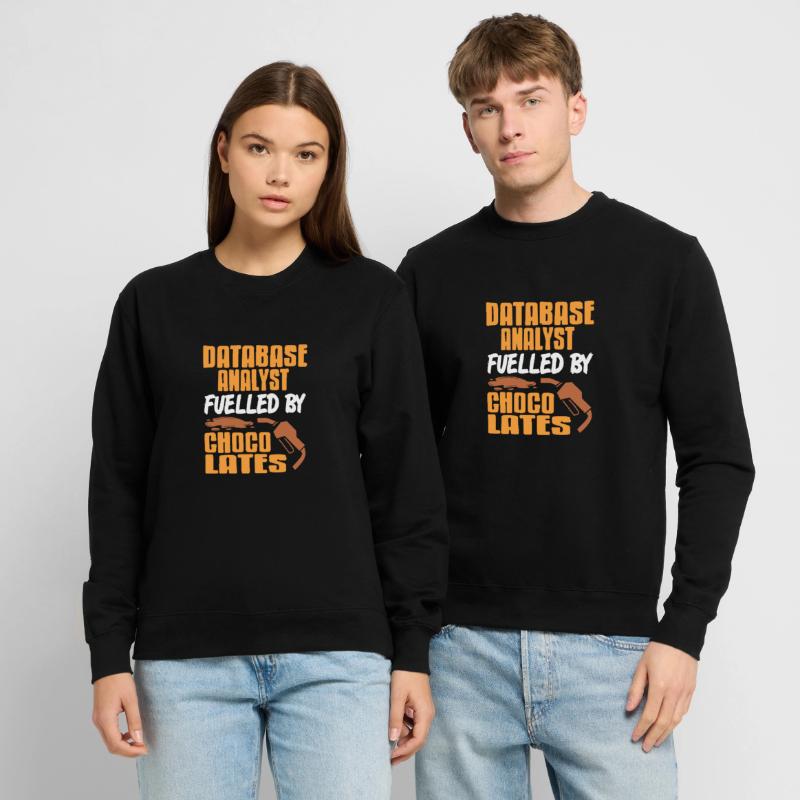 Analyste de base de données alimenté par Choco Lattes Retro Sweat-shirt Unisexe