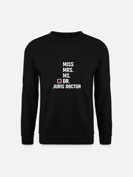 Jura Student - Unisex Pullover - Schwarz