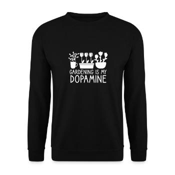 Le jardinage est ma plante verte de jardin dopaminergique - Sweat-shirt Unisexe - noir - Devant - Alina (178cm) & Michal (187cm)
