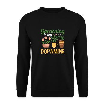 Le jardinage est ma plante verte de jardin dopaminergique - Sweat-shirt Unisexe - noir - Devant - Alina (178cm) & Michal (187cm)