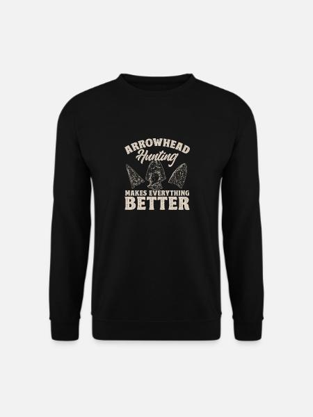 Arrowhead Hunting Arrowhead Collector - Unisex Sweatshirt - black