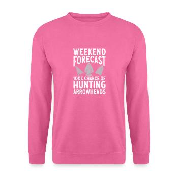 Arrowhead Hunting Pfeilspitzen Sammler - Unisex Pullover - Pink - Vorne
