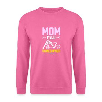 Mom wife homeowner - Unisex Pullover - Pink - Vorne