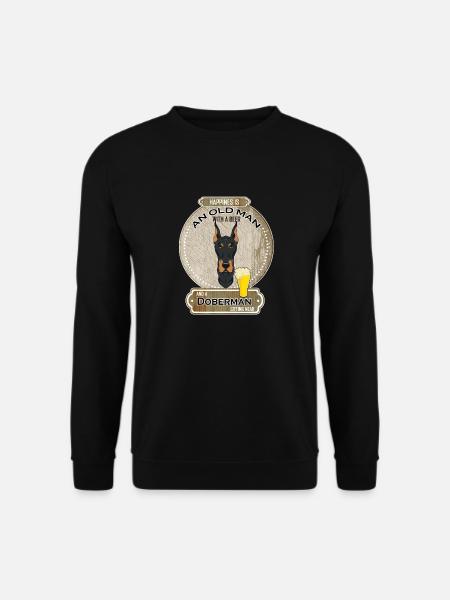 Doberman Dad Beer Lover - Unisex Sweatshirt - black