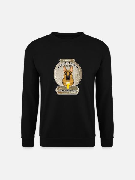 German Shepherd Dad Beer Lover - Unisex Sweatshirt - black
