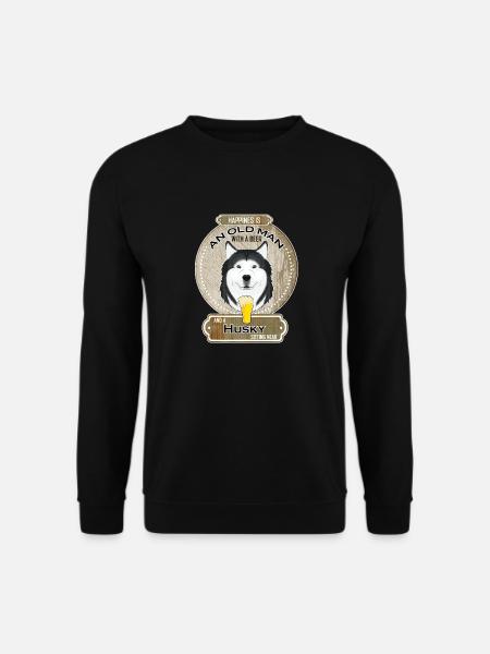 Husky Dad Beer Lover - Unisex Sweatshirt - black