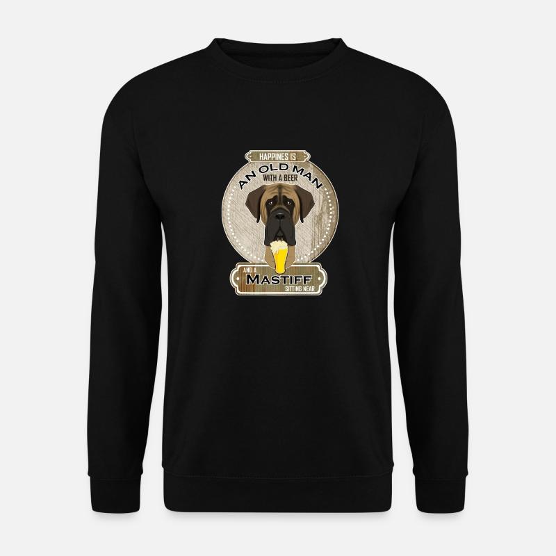 Mastiff Dad Beer Lover - Unisex Pullover - Schwarz