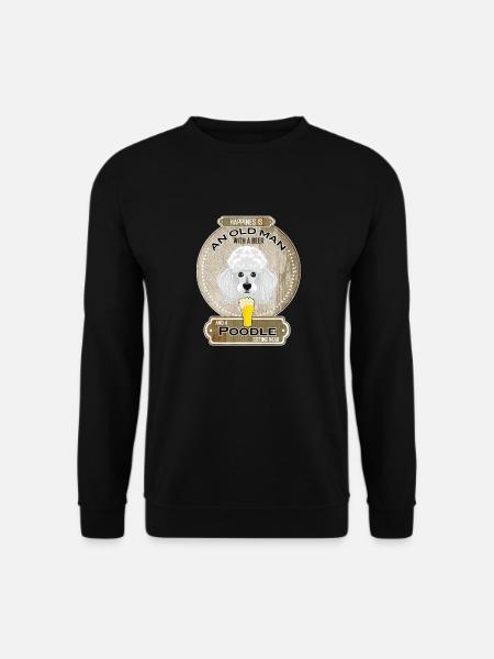Poodle Dad Beer Lover - Unisex Sweatshirt - black