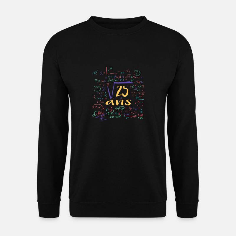 Quadratwurzel 25 Jahre - Unisex Pullover - Schwarz