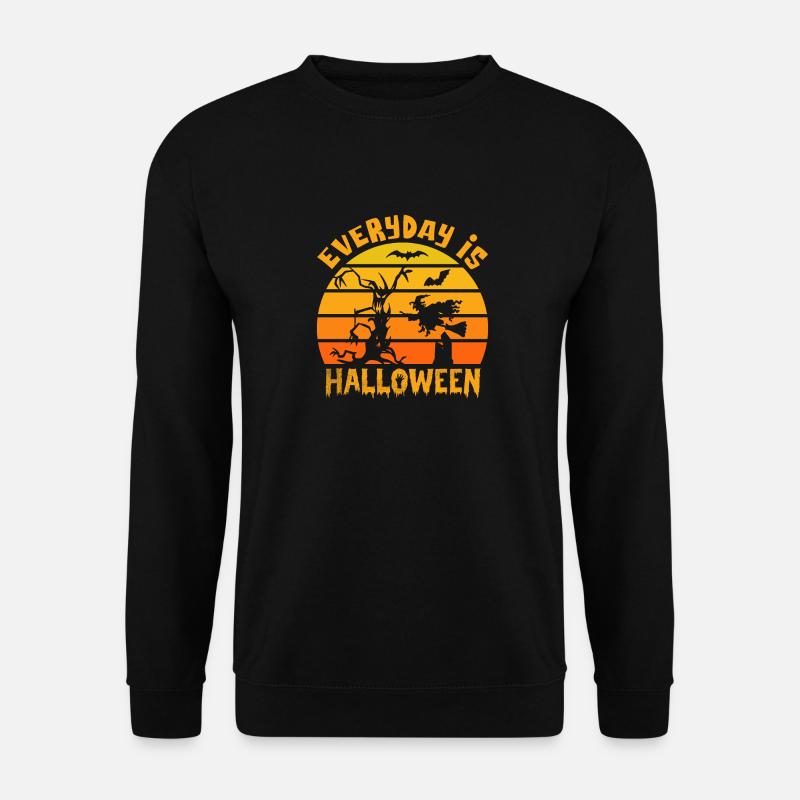 everyday is halloween tshirt - Unisex Sweatshirt - black