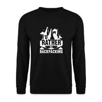 Outdoor Camping Wandern Backpacking - Unisex Pullover - Schwarz - Vorne - Alina (178cm) & Michal (187cm)