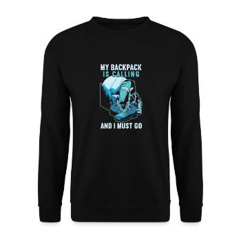 Outdoor Camping Wandern Backpacking - Unisex Pullover - Schwarz - Vorne - Alina (178cm) & Michal (187cm)