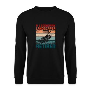 A legendary landscaper has retired - Unisex Pullover - Schwarz - Vorne - Alina (178cm) & Michal (187cm)
