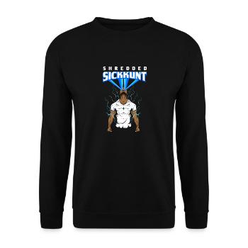 Workout Bodybuilding Fitnessstudio Gewichtheben - Unisex Pullover - Schwarz - Vorne - Alina (178cm) & Michal (187cm)