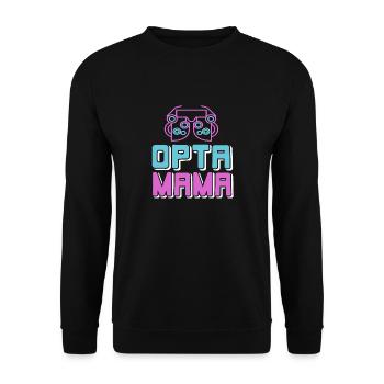 OPTA MAMA Cool Retro Ophthalmologist T-Shirt - Unisex Sweatshirt - black - Front - Alina (178cm) & Michal (187cm)