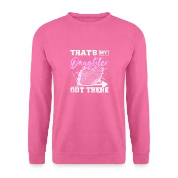 C’est ma fille là-bas les enfants de football - Sweat-shirt Unisexe - rose - Devant