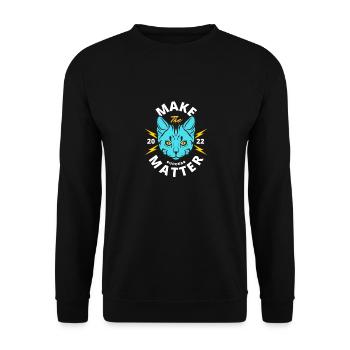 Make success matter - Unisex Pullover - Schwarz - Vorne - Alina (178cm) & Michal (187cm)