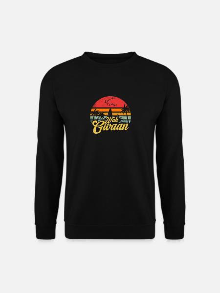 Wah Gwaan Vintage Jamaika Retro Jamaika Urlaub - Unisex Pullover - Schwarz