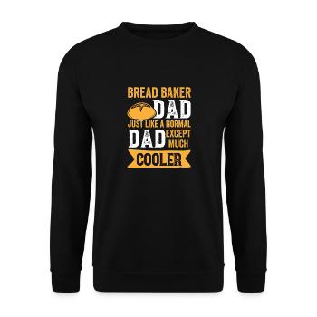 Bread Baking Baker Bakery Sourdough - Unisex Sweatshirt - black - Front - Alina (178cm) & Michal (187cm)
