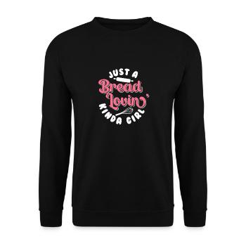 Bread Baking Baker Bakery Sourdough - Unisex Sweatshirt - black - Front - Alina (178cm) & Michal (187cm)