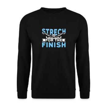 Étirable pour le flotteur fini - Sweat-shirt Unisexe - noir - Devant - Alina (178cm) & Michal (187cm)
