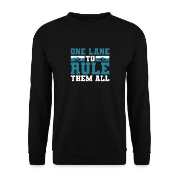 Eine Bahn, Um Sie Alle Zu Beherrschen - Unisex Pullover - Schwarz - Vorne - Alina (178cm) & Michal (187cm)