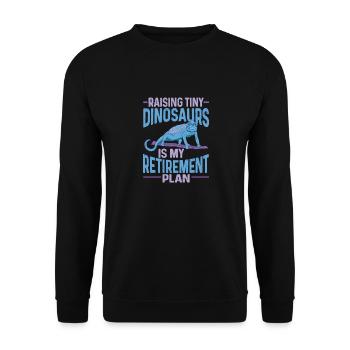 Herpétologiste des reptiles lézards caméléons - Sweat-shirt Unisexe - noir - Devant - Alina (178cm) & Michal (187cm)
