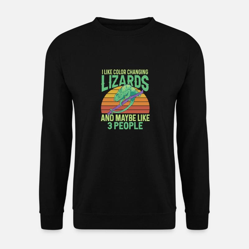 Chameleon Lizard Reptile Herpetologist - Unisex Sweatshirt - black
