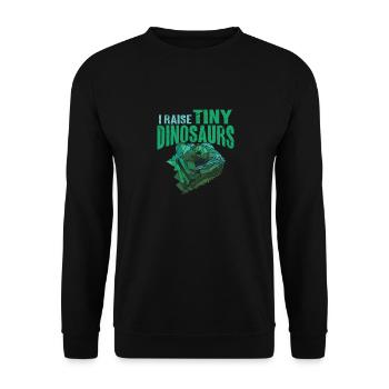 Herpétologiste des reptiles lézards caméléons - Sweat-shirt Unisexe - noir - Devant - Alina (178cm) & Michal (187cm)